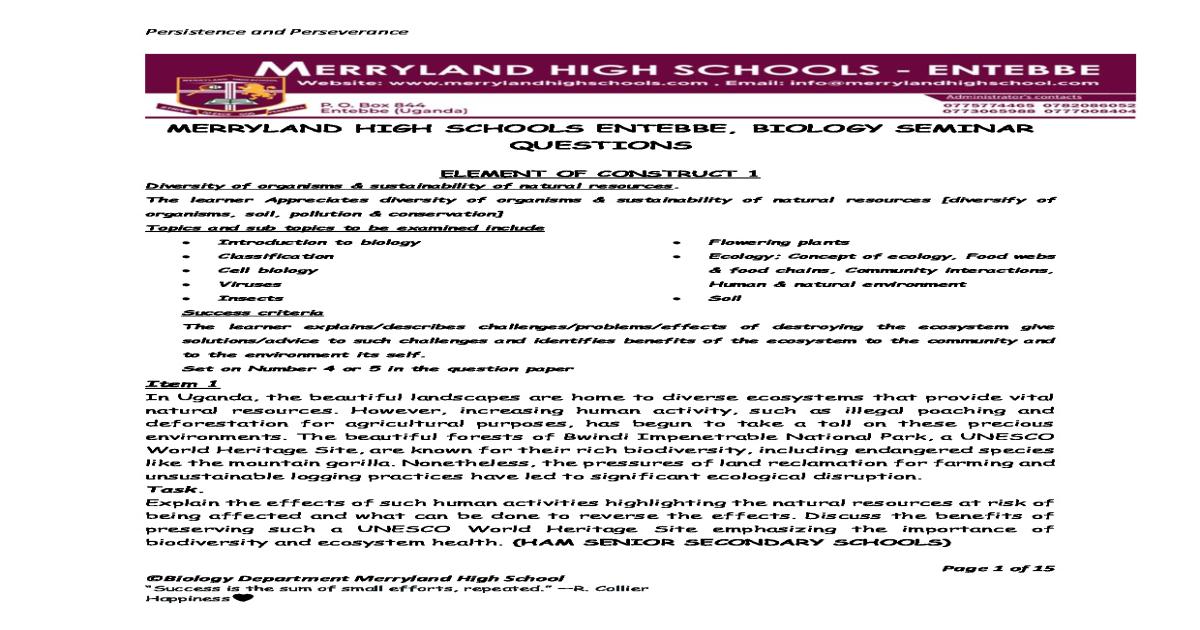 Merry Land Bio LSC Seminar Items 2025