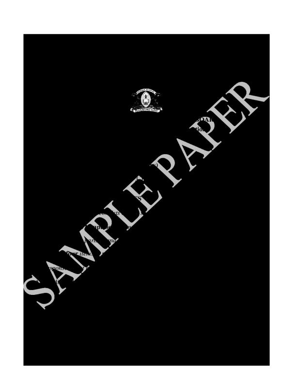 UACE Biology Sample Paper P530/1 2026