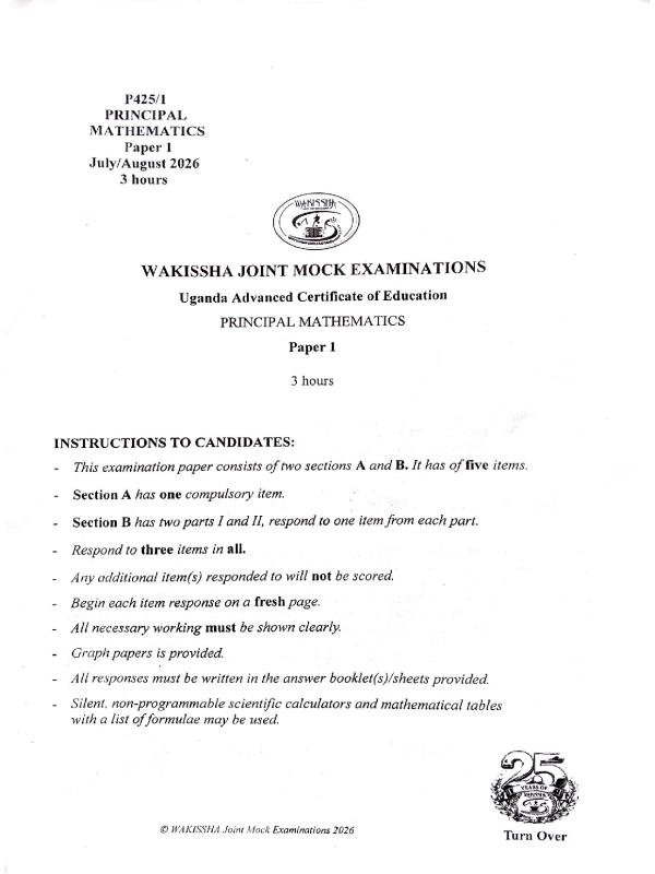 Wakissha mocks uace mtc 1 2026