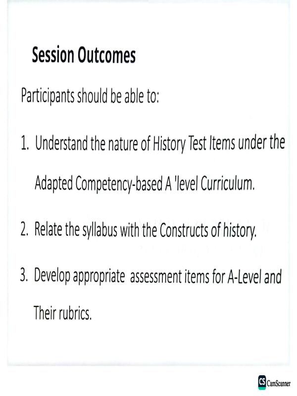 NCDC A-Level History Presentation Slides & Notes (UNEB S5-S6)