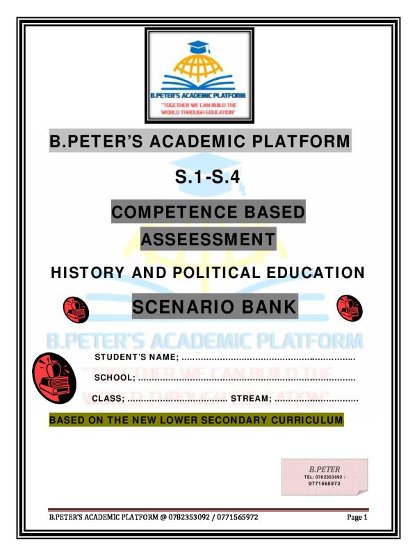 S1 to s4 HISTORY SCENARIO BANK