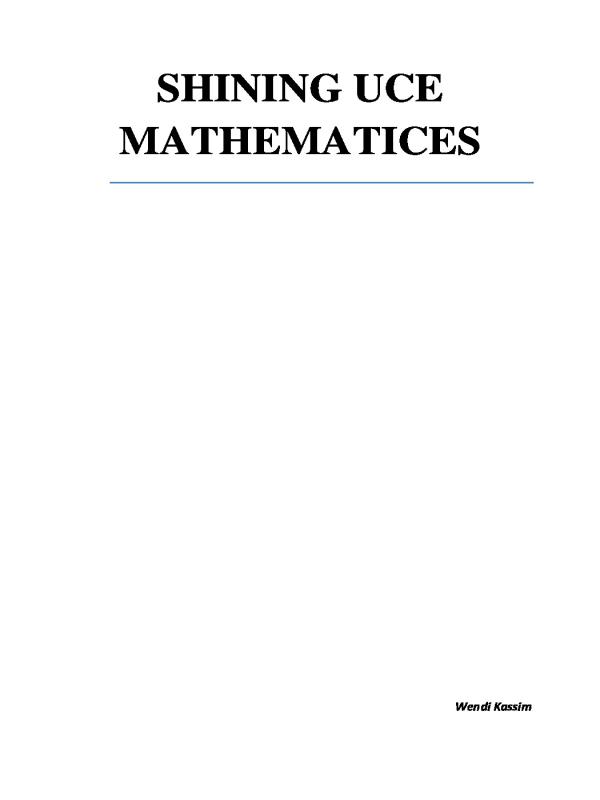 UNEB O-Level Mathematics Revision Notes (S1-S4)