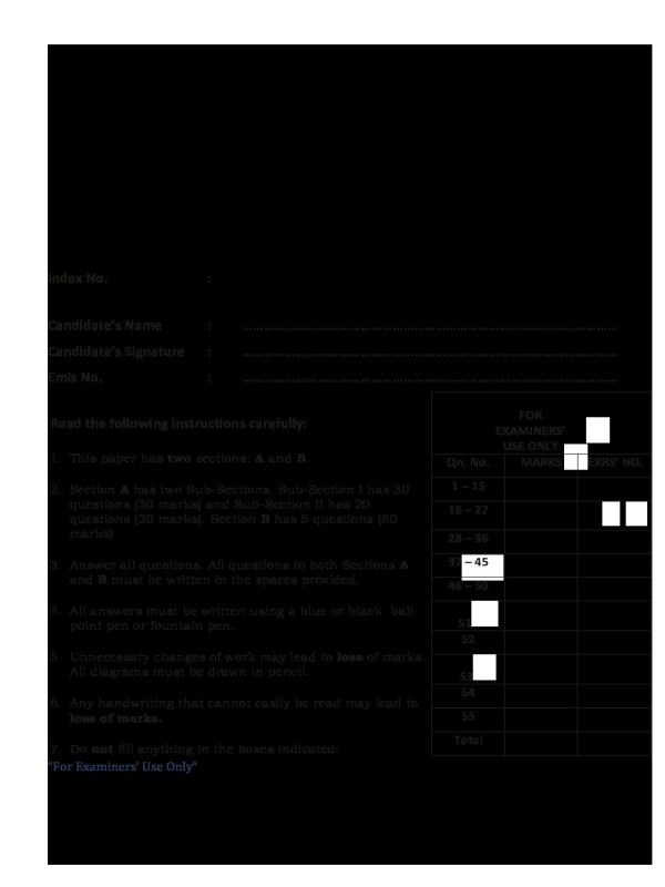 P.7 English Language Pre PLE Examination Set 3  SEETA Junior School (2026)